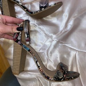 snakeskin heels